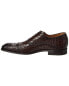 Antonio Maurizi Cap Toe Double Monk Croc-Embossed Leather Oxford Men's