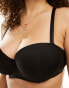 Ivory Rose Curve 2 pack strapless bra in beige and black