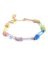 ფოტო #3 პროდუქტის Faux Stone Signature Safety Pin Bracelet