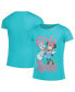 ფოტო #1 პროდუქტის Big Girls Turquoise Mickey & Friends Girls Rule T-shirt