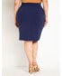 Фото #3 товара Plus Size The 365 Suit Wrap Pencil Skirt