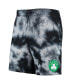 Men's Black Boston Celtics Fleece Tie-Dye Shorts