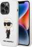 Фото #1 товара Karl Lagerfeld Etui Karl Lagerfeld KLHCP14XSNIKBCH Apple iPhone 14 Pro Max hardcase biały/white Silicone Ikonik