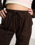 Фото #6 товара Cotton:On utility wide leg pants in brown