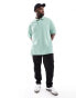 Фото #3 товара Polo Ralph Lauren Big &Tall icon logo pique polo custom fit in light green