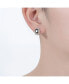 14K Gold Plated Sapphire Cubic Zirconia Stud Earrings