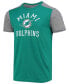 Фото #3 товара Men's Aqua, Gray Miami Dolphins Field Goal Slub T-shirt
