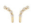 Charming gold-plated silver earrings with glittering zircons MOTION Gold AR01-474-U