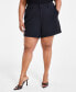 Trendy Plus Size Tailored Shorts