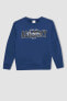 Фото #1 товара Erkek Çocuk Sweatshirt Indigo B7103a8/ın120