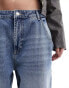 Фото #6 товара ONLY Faye mid rise loose baggy jean in mid wash