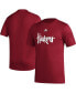 Фото #1 товара Men's Scarlet Nebraska Huskers Basics Secondary Pre-Game AEROREADY T-shirt