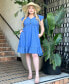 Plus Size Ruffle Sleeve Knee-Length Dress