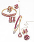 ფოტო #3 პროდუქტის Rosa by EFFY® Ruby (4-3/8 ct. t.w.) and Diamond (3/4 ct. t.w.) Bangle Bracelet in 14k Rose Gold, Created for Macy's