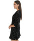 Фото #4 товара Women's Velvet Burnout 3/4-Sleeve Dress