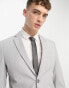 Фото #1 товара Selected Homme slim fit suit jacket in light grey