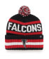 Фото #1 товара Men's '47 Black Atlanta Falcons Legacy Bering Cuffed Knit Hat with Pom