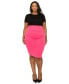 ფოტო #1 პროდუქტის Plus Size Molly Pencil Skirt