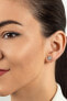 Фото #3 товара Dazzling bronze earrings with zircons EA354R