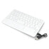 Bluetooth 3.0 Wireless Keyboard with Touchpad - White - 7 inches