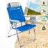 Фото #4 товара Складной стул с подголовником Aktive 47 x 99 x 63 cm Синий (2 штук)