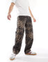 Reclaimed Vintage animal print trouser