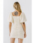 ფოტო #4 პროდუქტის Women's Textured Off-The-Shoulder Dress