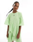 Native Youth ruffle detail gingham mini smock dress in green Grünes Karomuster, M - EU 38 - фото #4