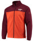 ფოტო #2 პროდუქტის Men's Maroon, Orange Virginia Tech Hokies Flanker Iii Fleece Team Full-Zip Jacket