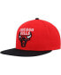 Фото #4 товара Men's Red, Black Chicago Bulls Side Core 2.0 Snapback Hat