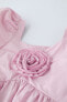 Фото #3 товара Платье из поплина с цветочным принтом ZARA