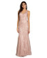 Фото #1 товара Women's Mermaid Dress with Floral Lace Appliques