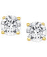 ფოტო #3 პროდუქტის Diamond Hidden Halo Stud Earrings (1 ct. t.w.) in 14k Gold