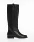 ფოტო #2 პროდუქტის Women's Leather High-Leg Boots