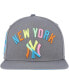Фото #3 товара Men's Gray New York Yankees Washed Neon Snapback Hat