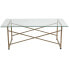 Фото #1 товара Mar Vista Collection Glass Coffee Table With Matte Gold Frame