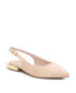 Women's Slingback Suede Flats By Beige