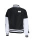 ფოტო #2 პროდუქტის Women's Black, White Las Vegas Raiders Full-Zip Varsity Jacket