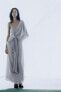 Фото #15 товара Платье из жоржета с регулиремыми деталями ZARA