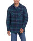 Фото #1 товара Men's Sherpa Lined Flannel Shirt Jacket