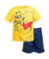 ფოტო #1 პროდუქტის Toddler Boys Winnie the Pooh Lion King Monsters Inc. Toy Story Incredibles Lilo & Stitch T-Shirt & Mesh Shorts to