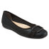 Фото #2 товара Trotters Sizzle Sign T1251-015 Womens Black Extra Narrow Ballet Flats Shoes 8