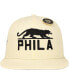 Men's Cream Philadelphia Panthers Black Fives Fitted Hat