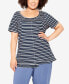 Топ AVENUE Mae Ruffle Stripe