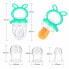 Фото #7 товара Oladwolf Fruit teat baby and toddler, silicone dummy, teething ring from 3 months, BPA free fruit dummy baby with 3 sizes teat replacement for fruit, food, baby food, vegetables and teething aid baby, green