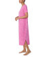 Фото #3 товара Women's Printed Short-Sleeve Nightgown
