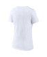 ფოტო #4 პროდუქტის Women's White WNBA Logowoman Pride V-Neck T-shirt