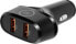 Фото #3 товара BlueBuilt Quick Charge Car Charger 18W Black + USB-C Cable 1.5m Nylon Black