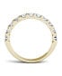 Фото #4 товара Moissanite Anniversary Band 1-1/10 ct. t.w. Diamond Equivalent in 14k White or Yellow Gold