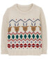 Toddler Fair Isle Cotton Sweater 2T